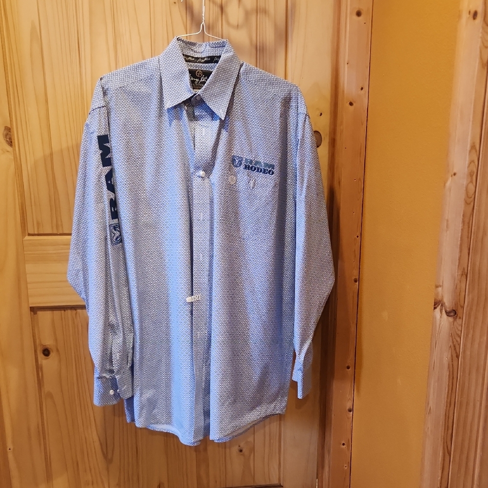 Wrangler Blue Patterned Men's Casual Shirt